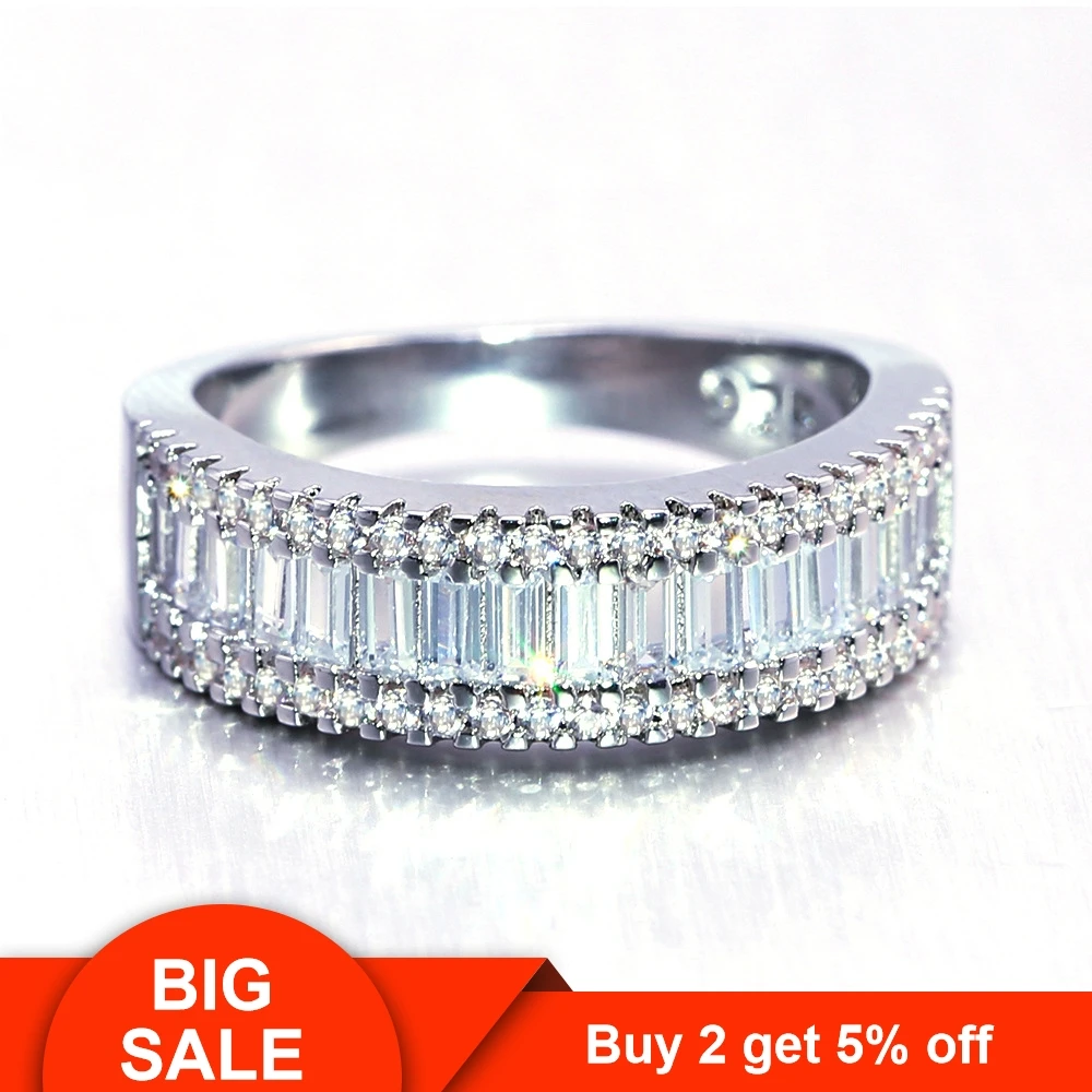 Женские вечерние Обручальные кольца choucong кольцо из стерлингового серебра 925