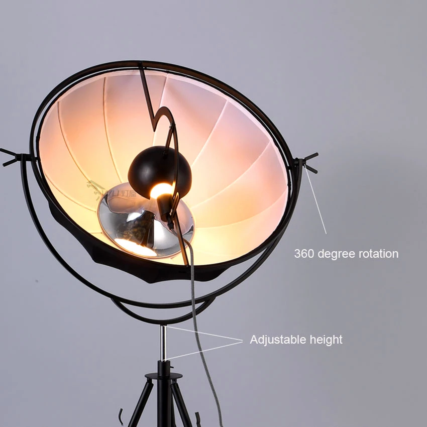 Скандинавский пол чердака лампа Современная фотография Освещение Торшеры для