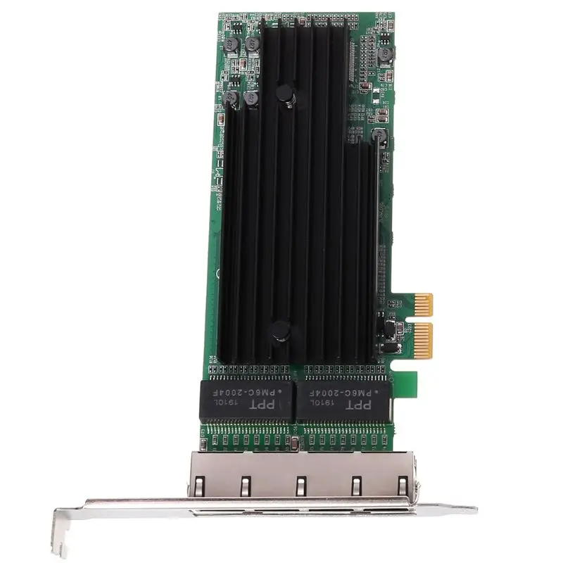 4-Порты и разъёмы RJ45 Gigabit Ethernet PCI Express X14 серверный адаптер Сетевая карта Intel82575-T4 чип Chipest