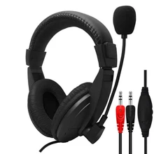 Wired Headset Gamer PC 3.5mm Headsets Surround Sound & HD Microphone Gaming Overear For Laptop Tablet Computer Xbox one PS4 PS5