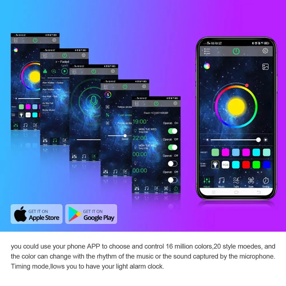 Светодиодный контроллер Bluetooth для RGB светодиодный светильник 5 в пост. Тока 12 В 24