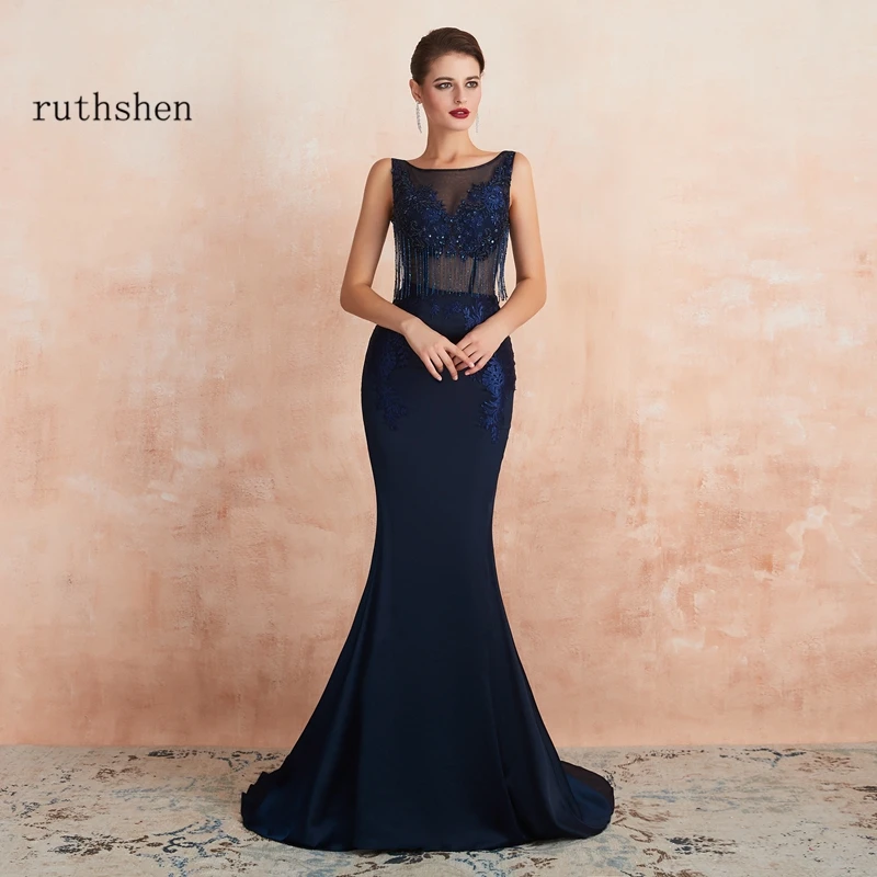 Vestido Longo Festa вечерние платья длинное темно-синее Сексуальное Платье De Soiree элегантный праздничный официальный вечерний наряд