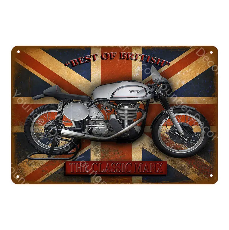 YD9299AI Японские британские мотоциклы металлические знаки BSA Norton Suzuki Ariel моторная пластина настенная живопись плакат винтажный декор для гаража YI-138 - Color: YD9299AI
