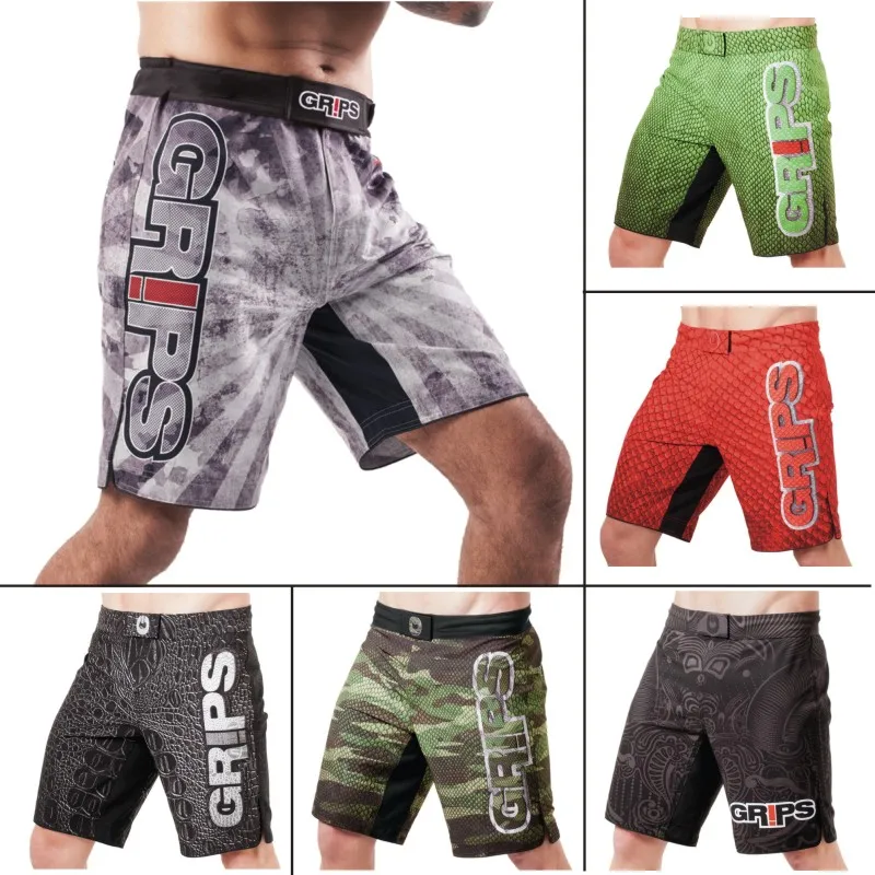 MMA Камуфляж Фитнес свирепые Захваты геометрические боксерские шорты Тигр Муай