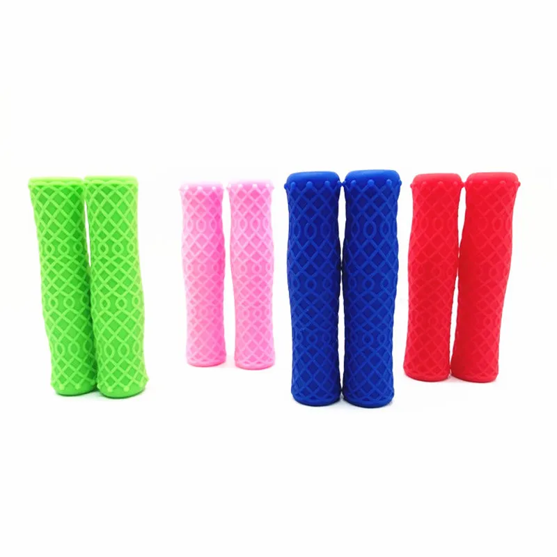 Bicycle Girps  22.2mm Silica Gel Non-slip Grip 412 Folding Bike MTB  Comfortable Handlebar Grip Candy Red/Blue/Green/Pink