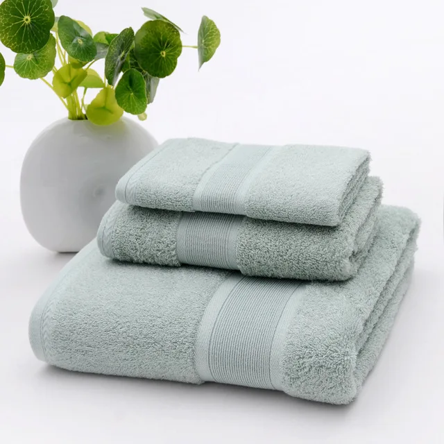 

drop shipping 3PCS/set Bamboo fiber Hand Face Bath Towel Sets Sport Kitchen Towel Adult Swimming Towels Gift Home Textile