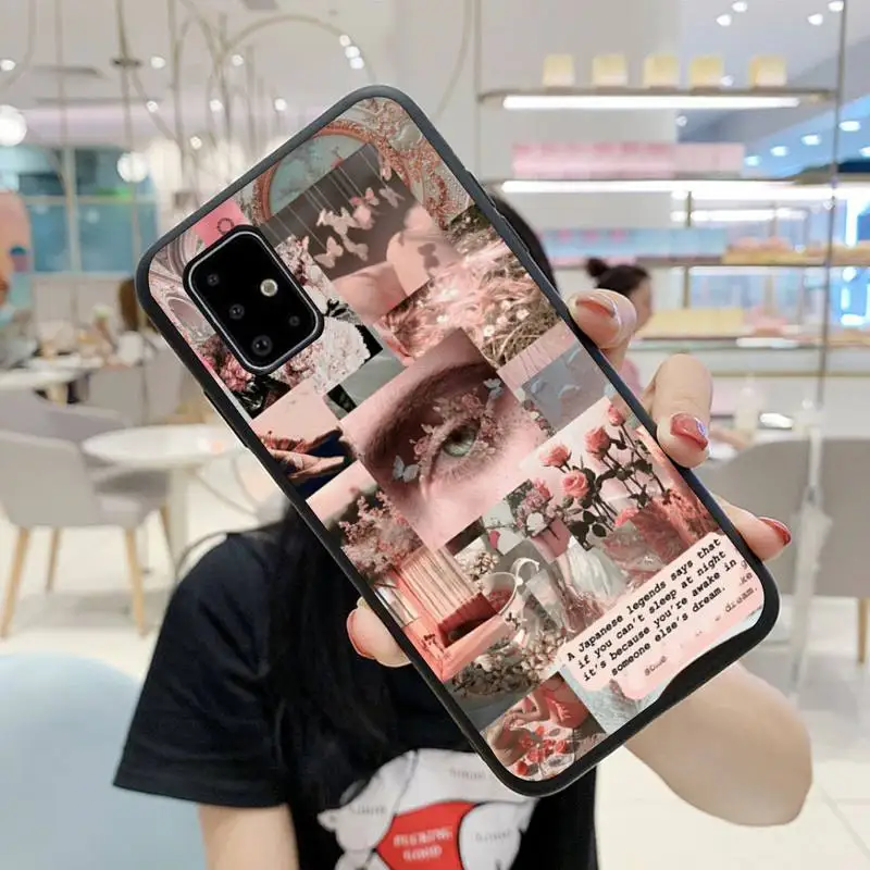 

Fashion girl newspaper Phone Case For Samsung S5 S6 S7 S8 S9 S10 S20 S21 Edge Plus E Fe Lite Fundas Cover