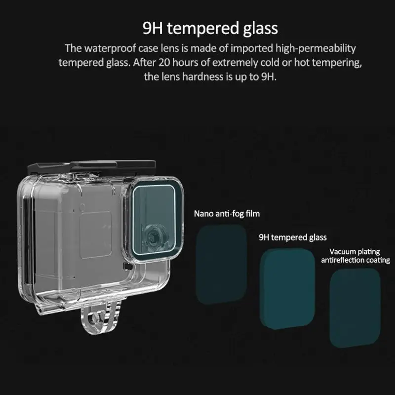 Спортивная и экшн видеокамера s Аксессуары для GoPro Hero 8 камера Черный подводный