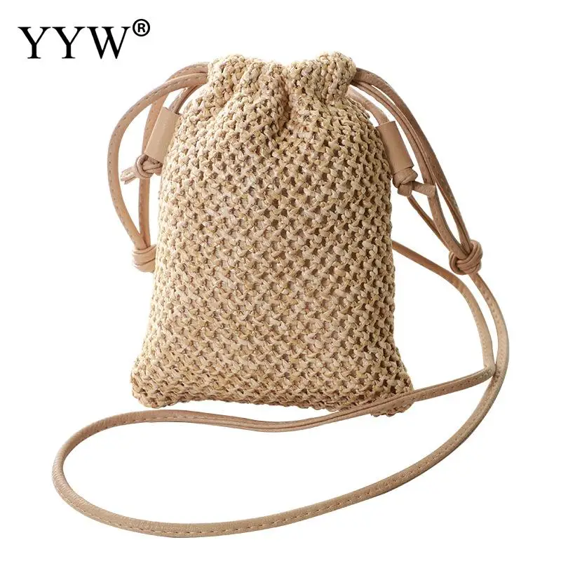 Женская сумка 2020 модная плетеная мессенджер на шнурке плечо мужская женские