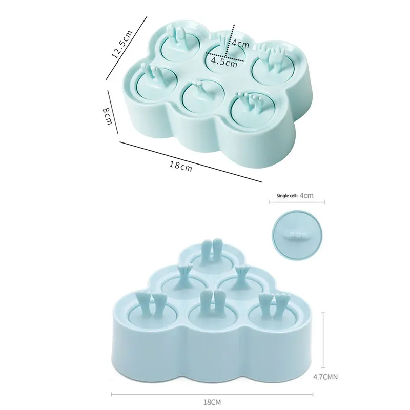 Креативная силиконовая форма для льда мини-машина мороженого домашнего хоккея