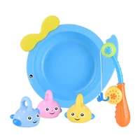 5pcs bathtub toys fish game fishing toys children water play squeeze water spray animal baby basin toy baby washbasin