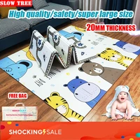 bekobaby 200180cm baby play mat folding xpe kid crawling pad child toddler thermal rug game pad educational gift play mattress