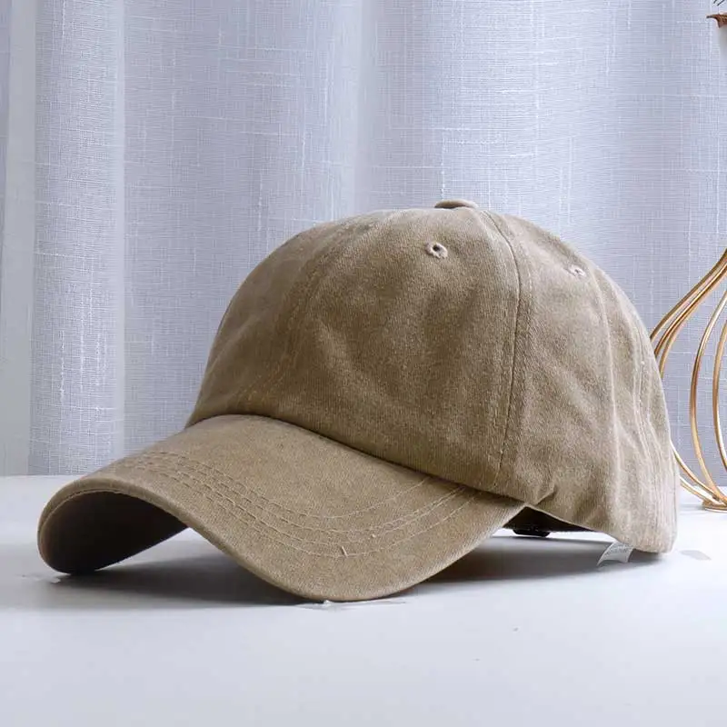 2021 новые хлопчатобумажные кепки с прямым козырьком эффектом потертой ткани для