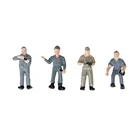 25 звёзд, фигурки рабочих людей, диагональ, масштаб 1:87