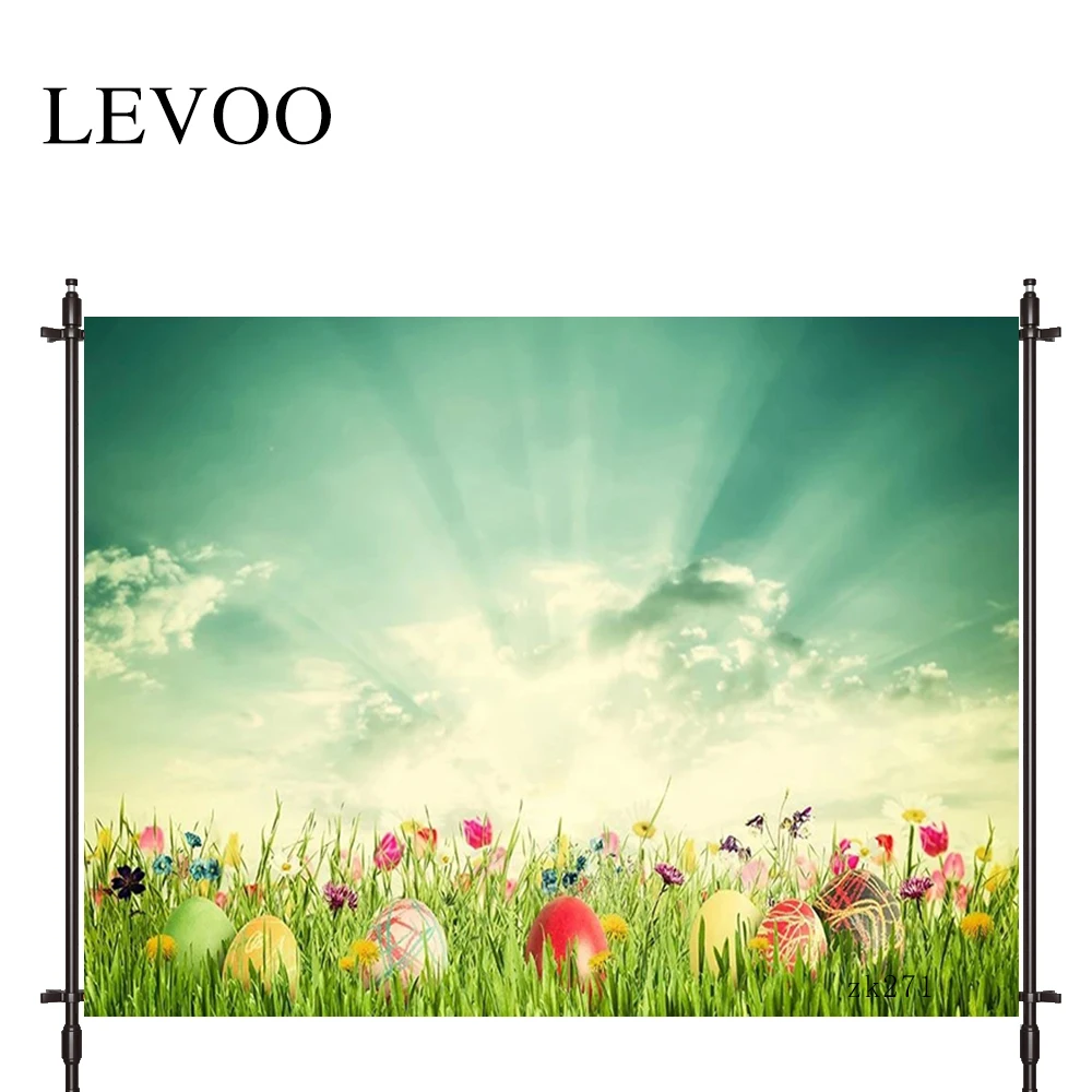 

LEVOO new photo backdrop natural Easter egg blue sky spring background nature photocall photo studio shoot prop