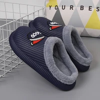 new non slip home slippers high quality winter warm men hous slippers indoor cotton ladies soft slippers eva foam couples shoes