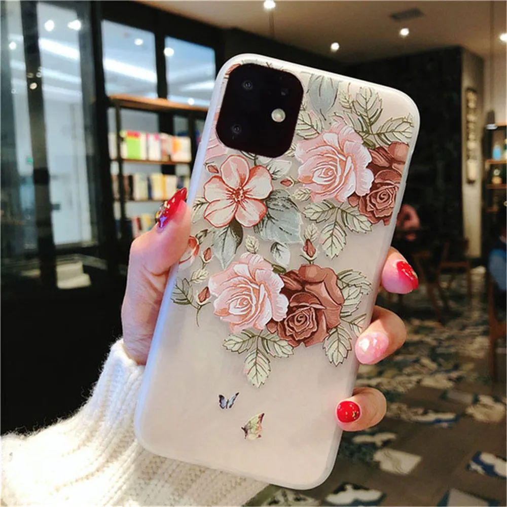 Чехол для Samsung Galaxy A50 A50S A30S мягкий роскошный цветочный чехол с милым сердцем A30 A20 A10
