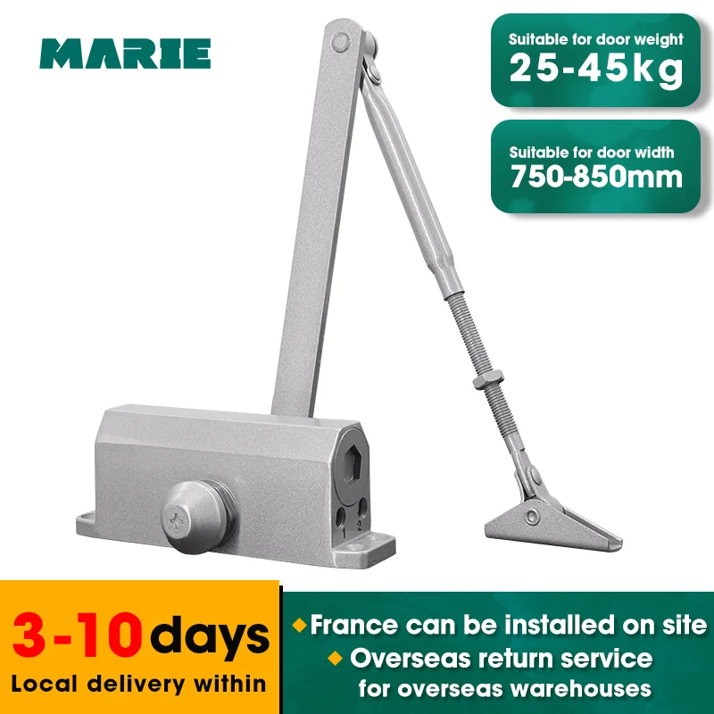 Серебряный гидравлический буферный дверной прибор для двери весом 25 45 кг защита