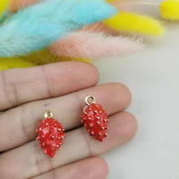 diy personalized earrings bracelet pendant three dimensional mulberry strawberry pendant