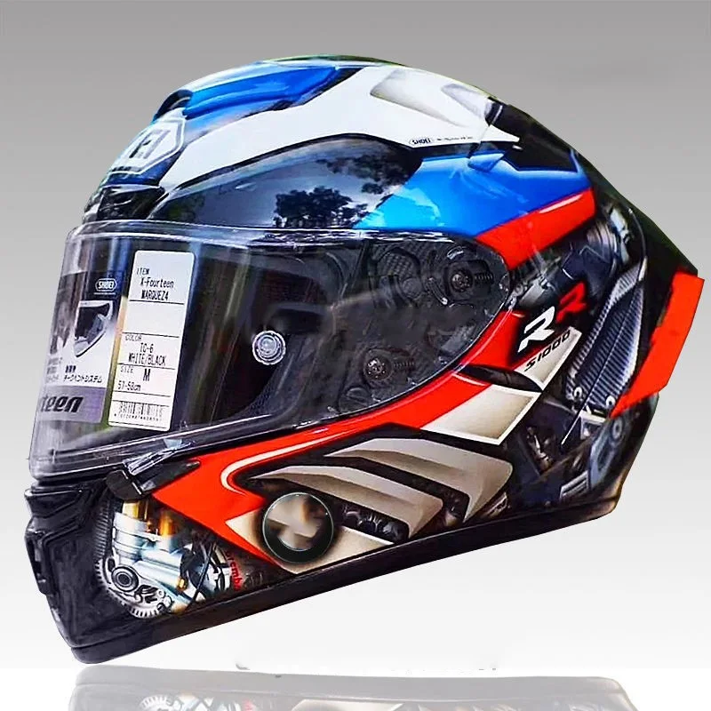 

Мотоциклетный шлем на все лицо Shoei X14, защита для BMW S1000RR, шлемы, профессиональные гоночные шлемы DOT Island Of Man