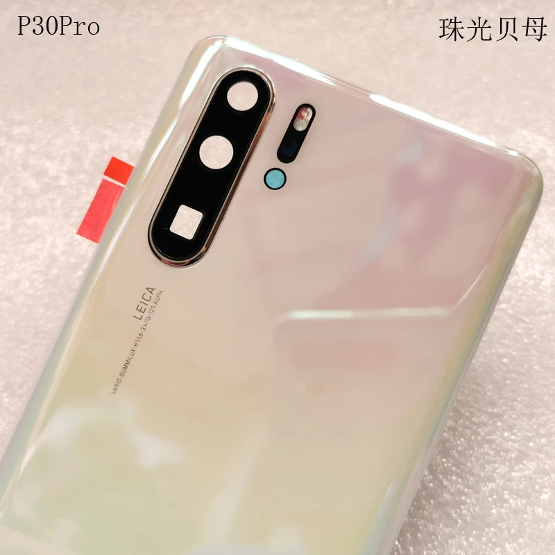 Для huawei P30 Pro задняя крышка батарейного отсека стеклянная задняя крышка корпуса дверная камера стеклянная рамка объектива Запасные части для ремонта