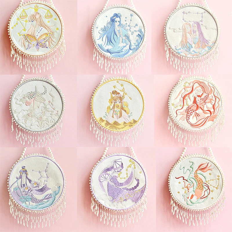 

Constellation Embroidery Animal Frame Bags Chinese Style Elegant Hand Bag Women Shoulder Bags Vintage Cheongsam Crossbody Bag