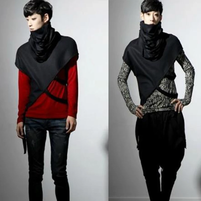 Мужская необычная дизайнерская футболка DJ певица панк рок хип хоп сценический