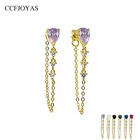 Серьги-капельки женские из серебра 925 пробы, в европейском и американском стиле