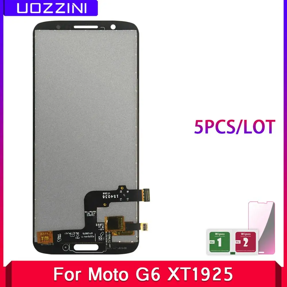 5 шт. ЖК дисплей для Motorola Moto G6 XT1925 сенсорный экран в сборе замена 100% Протестировано