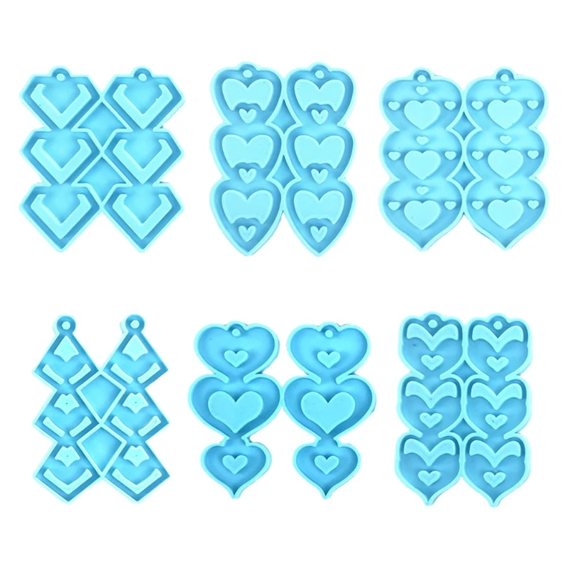 

Кольцо для ключей Литья Силиконовые формы серьги подвеска брелок эпоксидная смола, форма поделки своими руками ювелирные изделия делая инс...