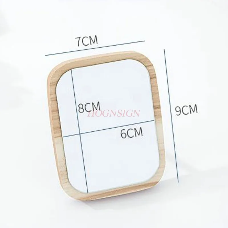 Маленькое зеркало настольное для макияжа милое туалетное портативное мини