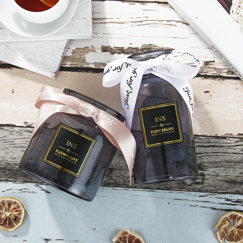 Стеклянная прозрачная ваза домашний декор статуэтки Миниатюрные модели