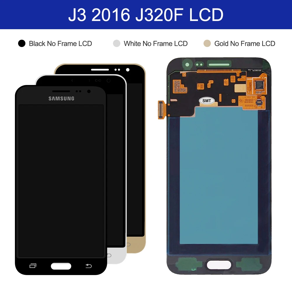 ЖК дисплей 100% Super AMOLED для Samsung Galaxy J3 2016 J320 J320F J320H J320FN с сенсорным экраном и