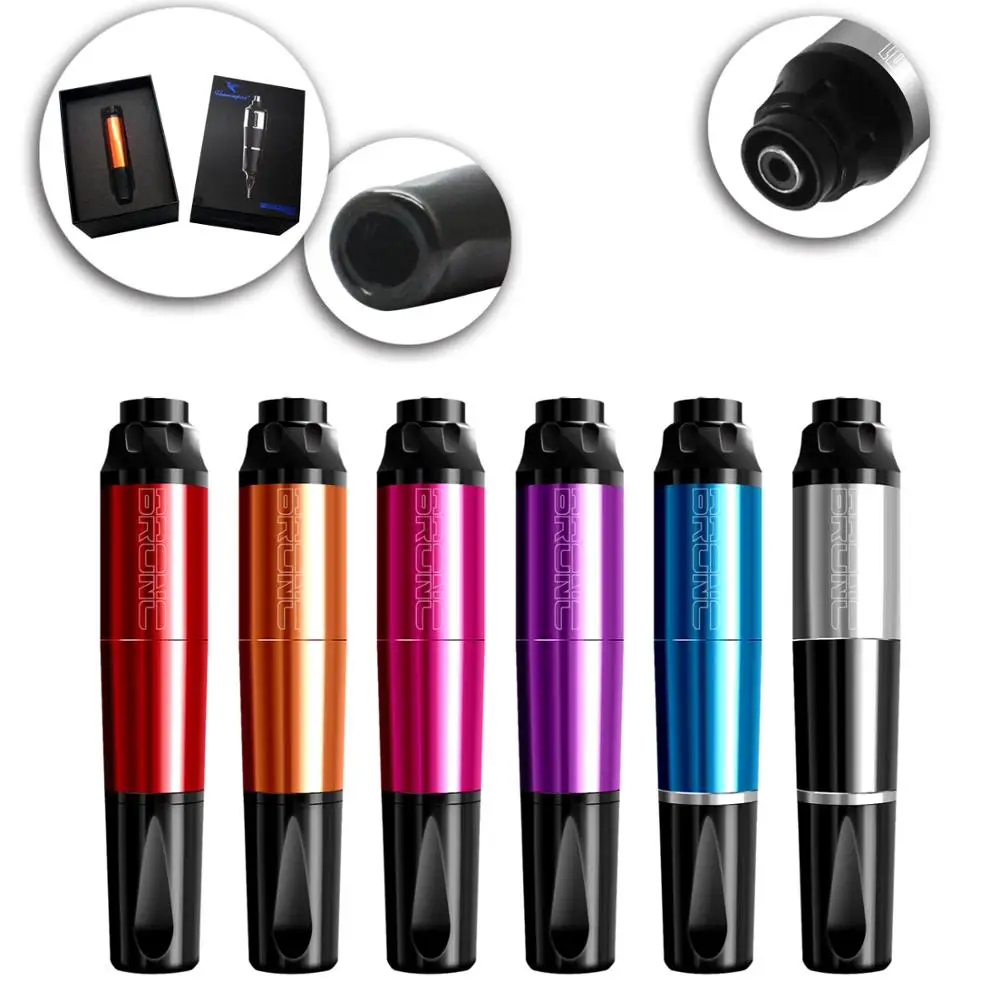 2019 New Original HUMMINGBIRD BRONC Pen Cartridge Swiss Motor Tattoo Machine + 20pcs Needles (20Pcs/Box) | Красота и здоровье