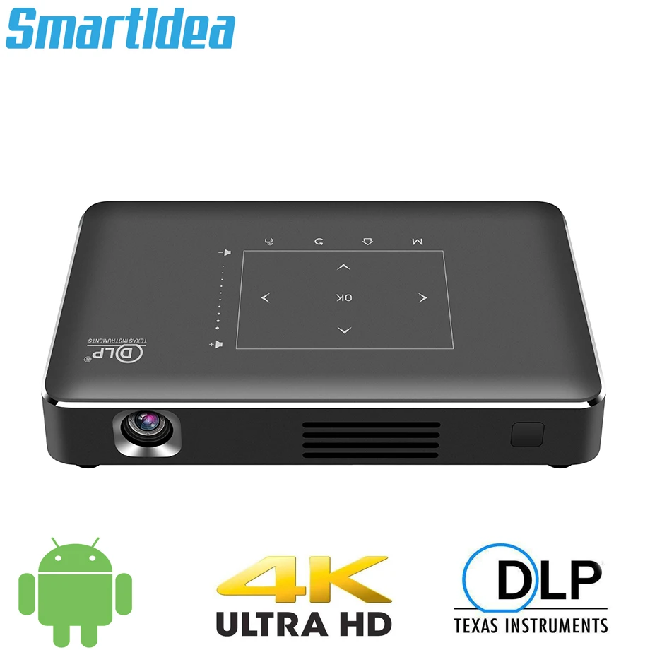 Smartldea P10 II Mini 4K проектор android 6,0 Dual 2,4G 5G wifi Bluetooth 4,1 умный проектор Full HD 1080p видеопроектор