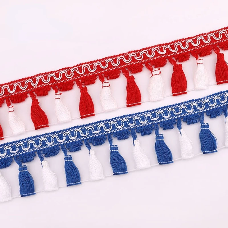 

Factory direct selling spot wholesale environmental protection color tassel broom lace clothing home textile accessories lace