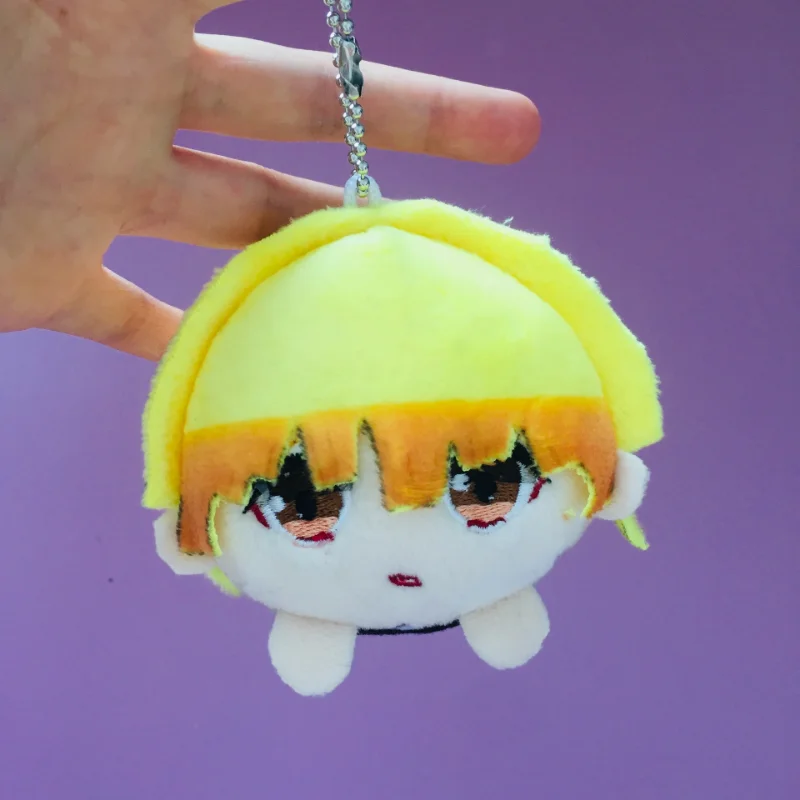 

1 Pcs Cartoon 10cm Anime Demon Slayer Kimetsu No Yaiba Tomioka Giyuu Cosplay Plush Keychains Pendant Soft Stuffed Plush Toys