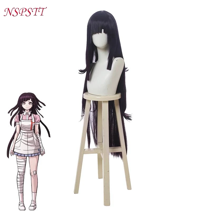 

NSPSTT Anime Danganronpa Cosplay Wig Mikan Tsumiki Cosplay Hair 100cm Women Long Wig Synthetic Heat Resistant Hair