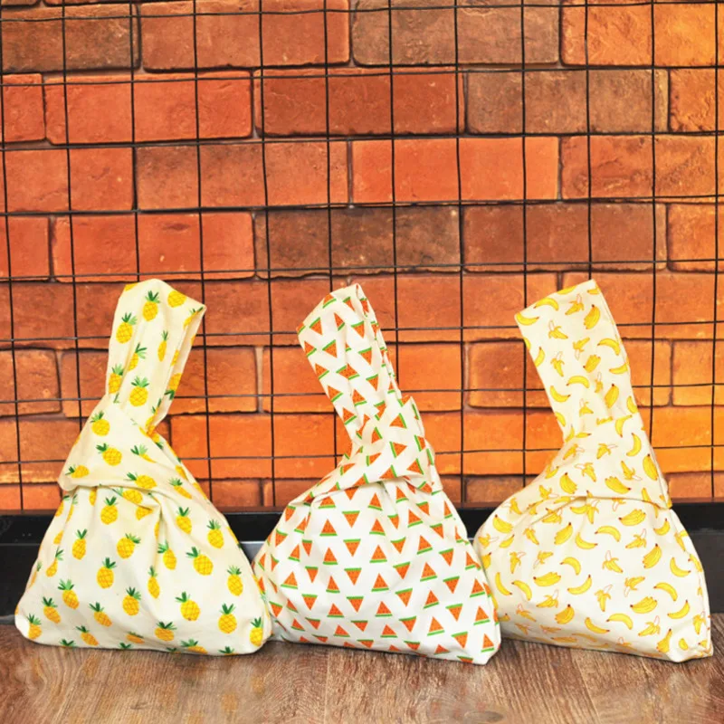 Фруктовый цветочный узор сумка на запястье девушки портмоне японской моды