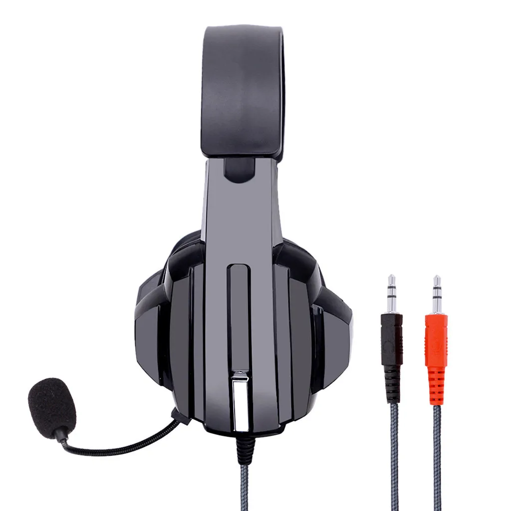 CARPRIE Gaming Headphones Wired Gamer Headset Stereo Sound Over Ear Earphone with Mic and LED Light for PC Laptop PS4 наушники |