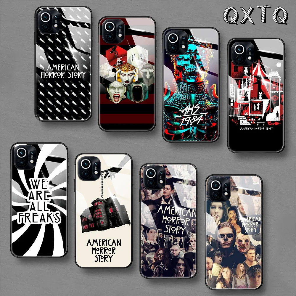 

AHS American Horror TV Tempered Glass Phone Case For Xiaomi Mi 8 9 10 11 T Max Pro Lite Poco F X 2 3 Nfc Ultra Cover Cell Tpu