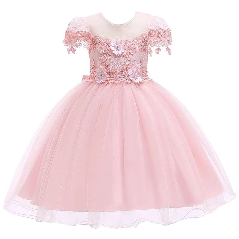 Girls Floral Tutu Princess Dresses For Teenager Baby Girl Wedding Party New years eve Dress 2019 Summer Kids Vestidos Costumes | Детская