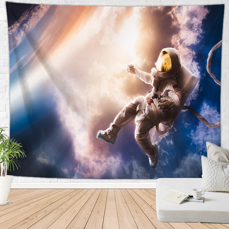 Настенный Ковер с рисунком астронавта декоративный ковер для детской спальни