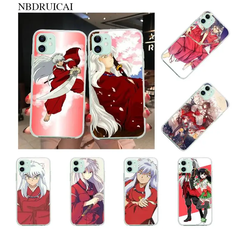 

PENGHUWAN anime Inuyasha Soft Silicone TPU Phone Cover for iPhone 11 pro XS MAX 8 7 6 6S Plus X 5S SE XR cover