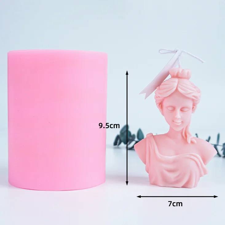 

Portrai Candle Mold Silicone Diy for Candle Making Kit Material Candle Mould Shapes for Candles Figures Big David Plaster holder