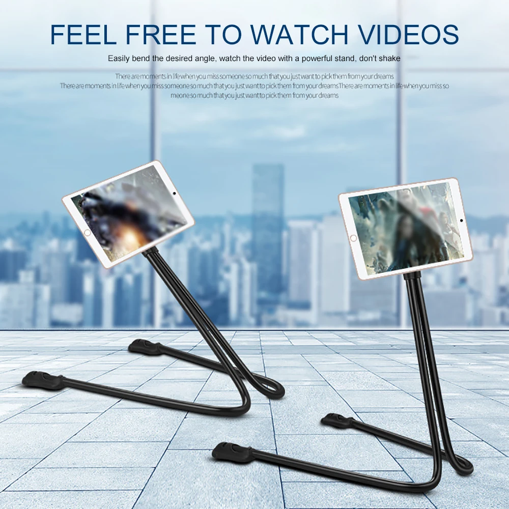 Держатель для мобильного телефона с зажимом 360 дюйма длинные руки держатель