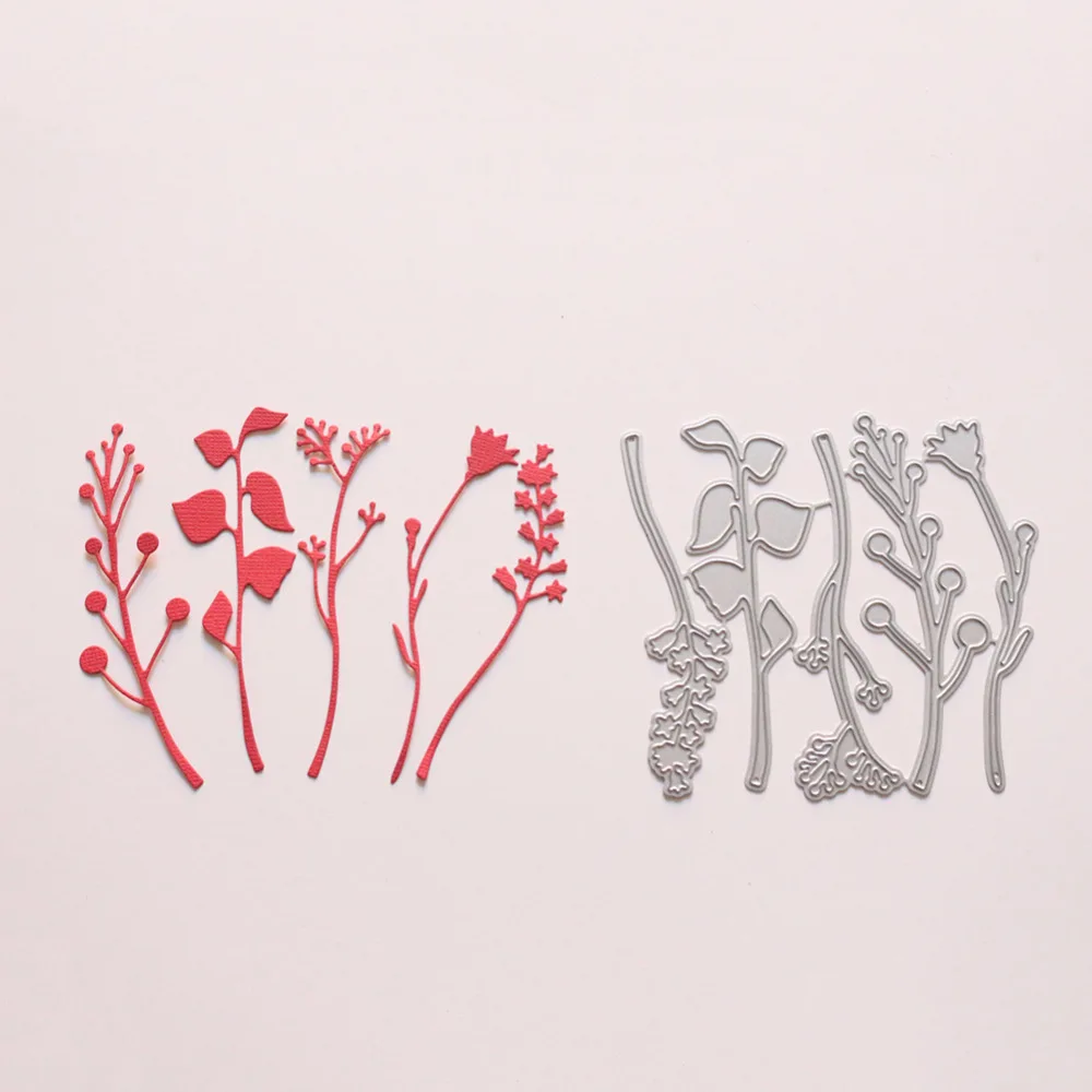 Leaf Branch Frame Cut Die Metal Cutting Dies Greenery Mold Scrapbook Embossing Card Paper Craft Knife Mould Blade Punch Stencils