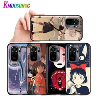 spirited away anime shockproof cover for xiaomi redmi k40 k30i k30t k30s k30 k20 10x ultra pro black soft phone case