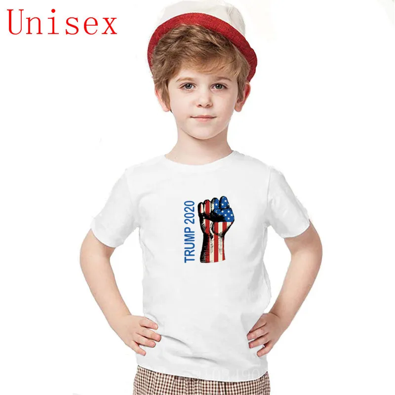 

Трамп 2020 детей забавная Футболка 100% хлопок новейшие популярность для малышей Топы-футболки с короткими рукавами и круглым вырезом, детские ...