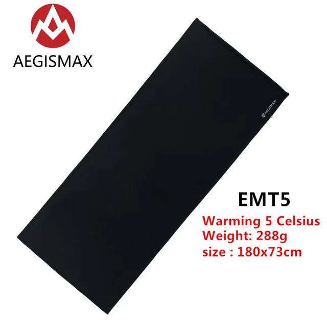 EMT5 AEGISMAX теплый спальный мешок 5/8 Цельсия вкладыш Мумия конверт на открытом воздухе Кемпинг портативный одноместный спальный лист замок температуры - Цвет: EMT5